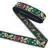 Ethnic Style Embroidery Polyester Ribbons OCOR-WH0077-34A-1