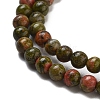 Natural Unakite Beads Strands G-G143-A04-01-4