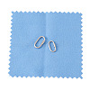 2Pcs 925 Sterling Silver Locking Carabiner Clasps STER-TA0001-56D-2