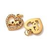 304 Stainless Steel Rhinestone Pendants RB-CBA73E1-02G-2