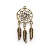 Tibetan Style Alloy Big Pendants PALLOY-WH0056-03AB-03-1