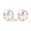 ABS Plastic Imitation Pearl Round Beads SACR-T017-76B-3