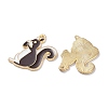 Alloy Enamel Pendants ENAM-O001-08B-G-2