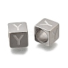 304 Stainless Steel European Beads STAS-D382-02Y-P-1
