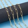 Soldered Brass Paperclip Chains CHC-D025-03G-01-6