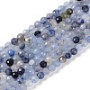 Natural Blue Aventurine Beads Strands G-G139-A06-02-1