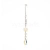 AB Color Teardrop Glass Suncatchers HJEW-JM00845-2