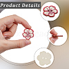 2 Bags Printed Wooden Buttons BUTT-GF0004-13-6