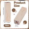 Unfinished Wood Drilled Short Pen Blanks WOOD-WH0064-09-2