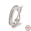 Rhodium Plated 925 Sterling Silver Twister Clasps LS-STER-E056-026P-A-1