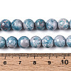 Dyed Synthetic Fossil Beads Strands G-T139-8mm-66G-5