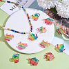 27Pcs 9 Styles Ocean Theme Transparent Resin Pendants RESI-SZ0001-88-4