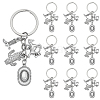 20Pcs West Cowboy Alloy Keychain KEYC-SC00021-1