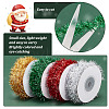 4 Rolls 4 Colors Shiny Tinsel Hanging Garland AJEW-FG0002-88-4