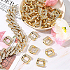 Acrylic Rhinestone Link Rings FIND-CJC0003-31-5