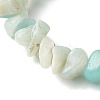 Natural Amazonite Chip Bead Stretch Bracelets for Children BJEW-JB06388-01-4