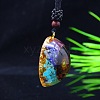 Resin Pendant Necklaces PW-WG58743-01-2