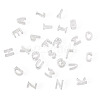 6Pcs 925 Sterling Silver Hollow Initial Beads STER-TA0001-53Y-3