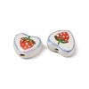 Handmade Porcelain Beads PORC-D011-01G-2