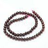 Garnet Round Beads Strands G-O081-02-6mm-3