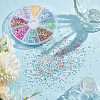 80G 8 Colors Glass Seed Beads GLAA-GO0001-20B-4