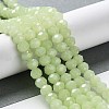 Baking Painted Imitation Jade Glass Bead Strands DGLA-A034-J8MM-A21-2