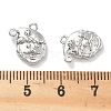 Brass Micro Pave Cubic Zirconia Pendants KK-M102-11P-3