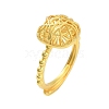 Square Brass Adjustable Rings for Women RJEW-L120-012G-1