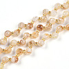 Natural Yellow Quartz Beads Strands G-T141-47-4