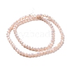 Faceted(32 Facets) Round Full Rainbow Plated Imitation Jade Electroplate Glass Beads Strands EGLA-J130-FR09-2