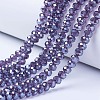 Electroplate Glass Beads Strands X-EGLA-A034-T2mm-A16-1