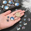 30Pcs 6 Styles Alloy Enamel Pendants ENAM-CJ0003-07-4