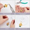 SUPERFINDINGS 300Pcs 5 Colors Iron Hoop Earrings Findings FIND-FH0004-71-4