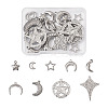 18Pcs 9 Styles 304 Stainless Steel Pendants STAS-TA0001-84-10