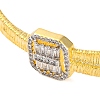 Square Rack Plating Brass Micro Pave Cubic Zirconia Bracelets BJEW-M040-25G-2