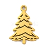 Christmas 201 Stainless Steel Pendants STAS-Q015-10G-1