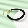 Polyester Metallic Braided Multi-strand Cord Bracelet for Bracelet Making BJEW-H642-02G-14-2