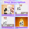 PVC Lamp Film for DIY Colorful Light Hanging Lamp Frosted Glass Jar DIY-WH0408-012-4