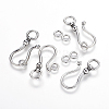 Tibetan Style Alloy S Hook Clasps X-LF5091Y-NF-1