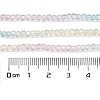 Transparent Painted Glass Beads Strands X1-DGLA-A034-T1mm-A21-3
