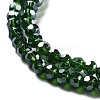 Electroplate Transparent Glass Beads Strands EGLA-A035-T3mm-A10-3