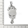 304 Stainless Steel Pendants STAS-Z098-07AS-3