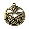 Tibetan Style Alloy Pendants PALLOY-M217-22AB-1