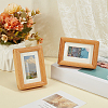 Rectangle Wood with Paper Photo Frame Stand AJEW-WH0314-954-4
