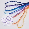 Gorgecraft 4 Boards 2 Styles Polyester Wavy Fringe Trim Ribbon OCOR-GF0002-48-7