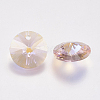Faceted Glass Rhinestone Charms RGLA-F049-10mm-223PS-2