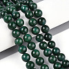 Dyed Natural Mashan Jade Round Beads Strands G-T139-8mm-67F-2