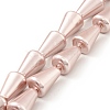 Electroplated Shell Pearl Beads Strands BSHE-G027-06-2
