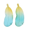 Two Tone Frosted Acrylic Pendants FACR-T007-02H-2