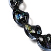 Handmade Dichroic Foil Glass Beads Strands DICH-U001-08A-3